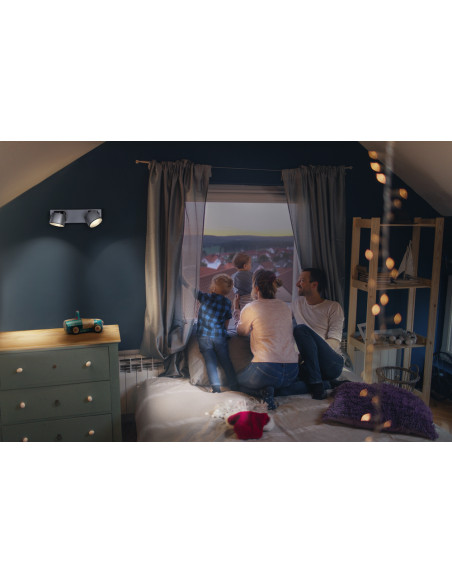 OPRAWA LED DECOR SPOT JUPITER 300MM 11.5W 3000K ciepła biała SILVER 2 SPOT 