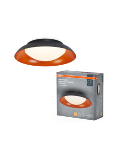PLAFON LED ORBIS PLATE 310MM 19W 3000K ciepła biała CLICK DIM BLACK AND ORANGE 
