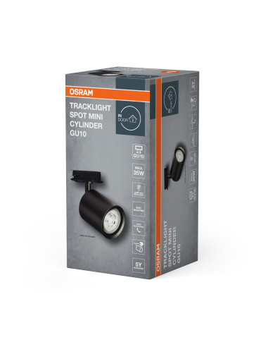 OPRAWA SZYNOWA TRACKLIGHT SPOT MINI CYLINDER BK GU10 