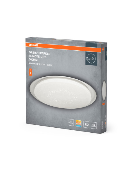PLAFON LED ORBIS SPARKLE 560 32W REMOTE-CCT 