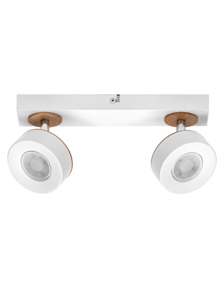 OPRAWA SUFITOWA LED DECOR SPOT PLUTO 2X4.8W 3000K ciepła biała WT 