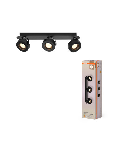 OPRAWA SUFITOWA LED DECOR SPOT VENUS 3X5.2W 3000K ciepła biała BK 