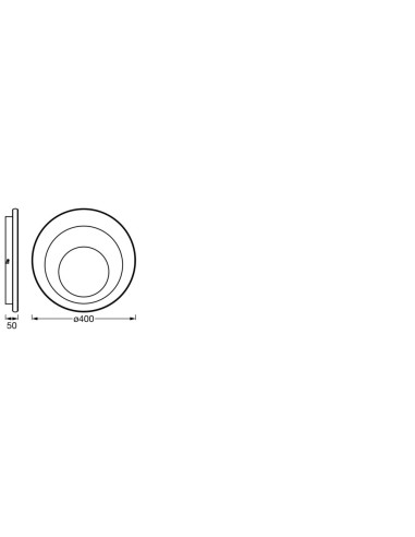 PLAFON LED ORBIS SPIRAL RD CL 400 27W 3000K ciepła biała WT 