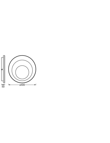 PLAFON LED ORBIS SPIRAL RD CL 400 27W 3000K ciepła biała WT 