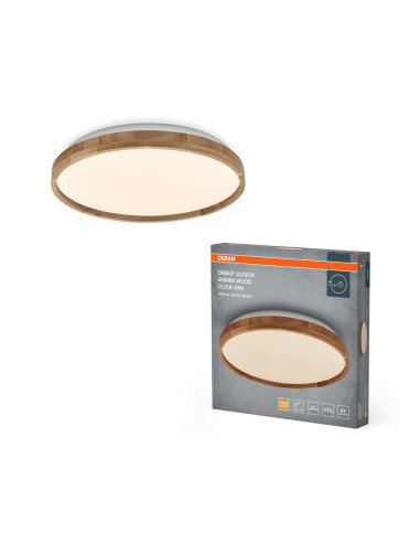 PLAFON LED ORBIS ALISON 500MM 36W 3000K ciepła biała CLICK DIM WOOD DECOR 