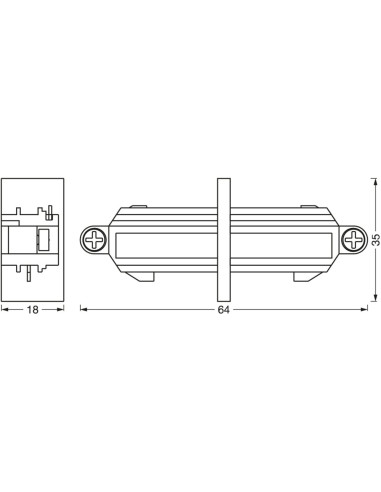 ŁĄCZNIK DO OPRAWY SZYNOWEJ TRACKLIGHT LINEAR CONNECTOR BK 