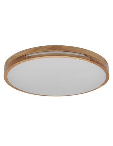 PLAFON LED ORBIS WOODBURRY 390MM 24W 3000K ciepła biała CLICK DIM WOOD DECOR 