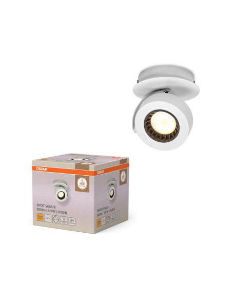 KINKIET LED DECOR SPOT VENUS 1X5.5W 3000K ciepła biała WT 