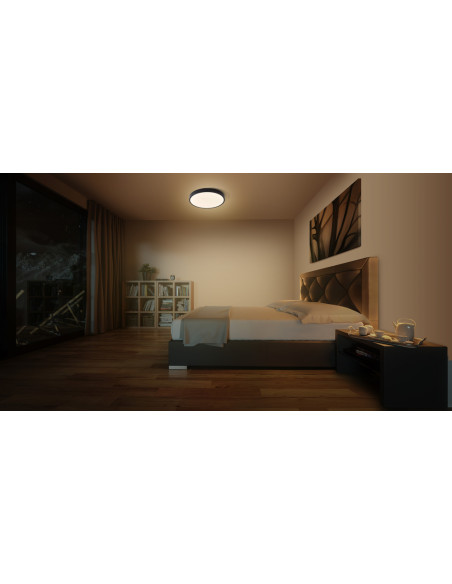 PLAFON LED ORBIS SLIM MOIA 480 36W 3000K ciepła biała BK 