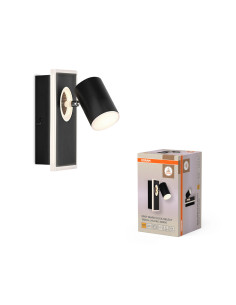 KINKIET LED DECOR SPOT MARS 120MM 16.5W 3000K ciepła biała CLICK-SELECT BLACK 1 SPOT 