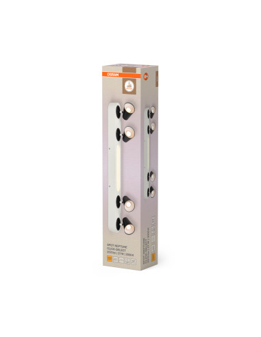 OPRAWA SUFITOWA LED DECOR SPOT NEPTUNE 708MM CLICK-SELECT 27W 3000K ciepła biała WHITE 4 SPOT 