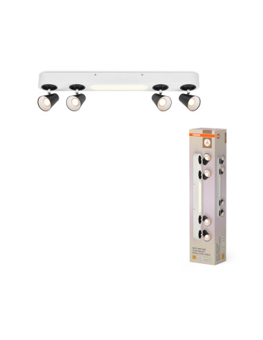 OPRAWA SUFITOWA LED DECOR SPOT NEPTUNE 708MM CLICK-SELECT 27W 3000K ciepła biała WHITE 4 SPOT 