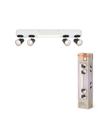 OPRAWA SUFITOWA LED DECOR SPOT NEPTUNE 708MM CLICK-SELECT 27W 3000K ciepła biała WHITE 4 SPOT 