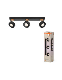 OPRAWA SUFITOWA LED DECOR SPOT PLUTO 3X4.8W 3000K ciepła biała BK 