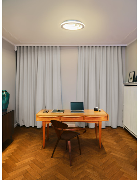 PLAFON LED ORBIS SPIRAL OVAL 485X385 37W 3000K ciepła biała WT 