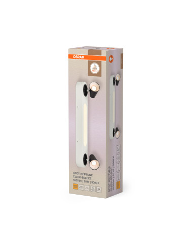 OPRAWA SUFITOWA LED DECOR SPOT NEPTUNE 508MM CLICK-SELECT 20W 3000K ciepła biała WHITE 2 SPOT 