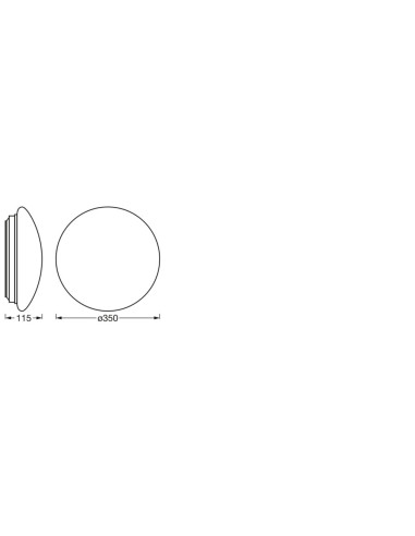 PLAFON LED CEILING  ESSENTIAL 350 2XE27 WT 