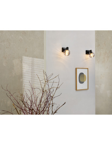 KINKIET DECOR SPOT FIREFLY DIM 1X2.8W 827 E14 BK 