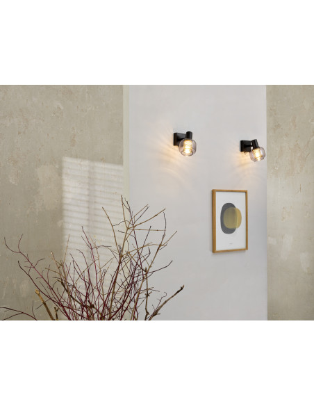 KINKIET DECOR SPOT FIREFLY DIM 1X2.8W 827 E14 BK 