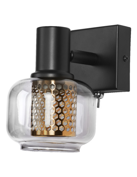 KINKIET DECOR SPOT FIREFLY DIM 1X2.8W 827 E14 BK 