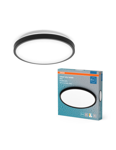 PLAFON ŁAZIENKOWY LED LED BATHROOM CEILING 300MM 18W CLICK-CCT IP44 BLACK 