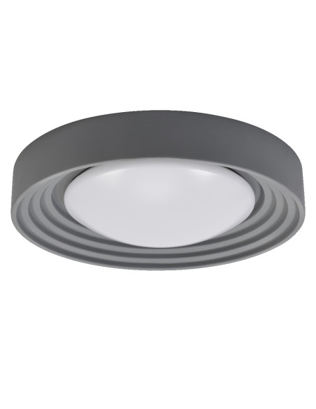 PLAFON LED ORBIS CONCRETE 500MM 24.5W 3000K ciepła biała CLICK DIM GRAY 