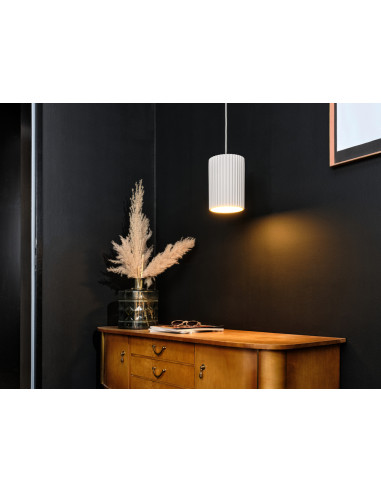 LAMPA WISZĄCA DECOR PLASTER ROUTES TUBE PEND1XE27 