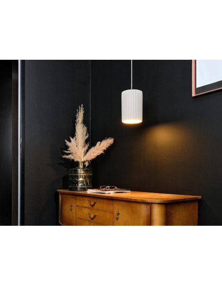 LAMPA WISZĄCA DECOR PLASTER ROUTES TUBE PEND1XE27 
