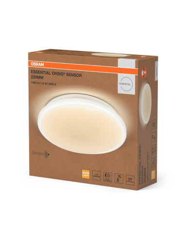 PLAFON ORBIS ESSENTIAL SENSOR 230 12W 830 900LM 