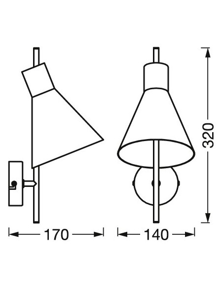 KINKIET DECOR TOKIO WALL 830 BK 