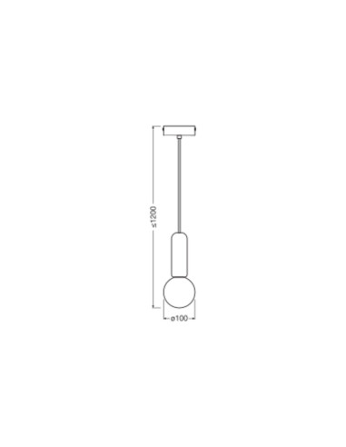 LAMPA WISZĄCA DECOR CONCRETE MIC PENDANT 1XG9 DG 