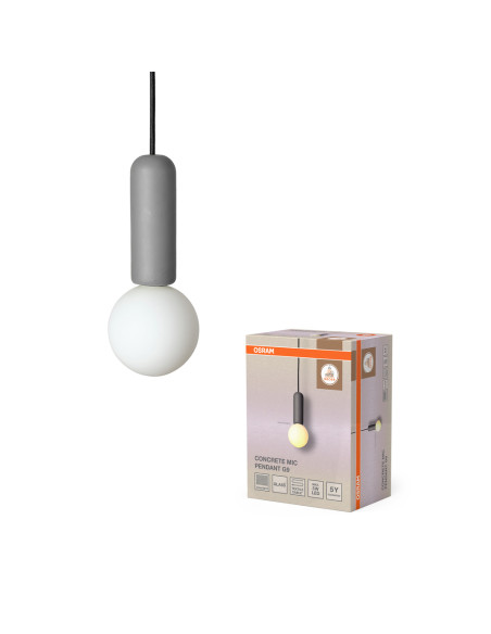 LAMPA WISZĄCA DECOR CONCRETE MIC PENDANT 1XG9 DG 