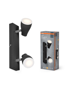 LAMPA NATYNKOWA LED SPOT PEAR 260MM2X4.3W827 GU10BK 