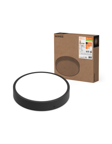 SURFACE BULKHEAD ROUND SENSOR 300 P 17,5W/15,5W/13W/11W 3000K/4000K 126LM/W BK IP65 