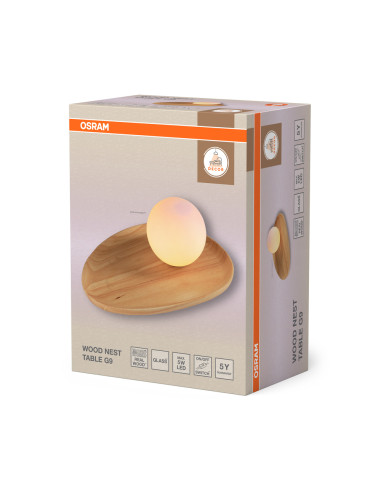 LAMPA STOŁOWA/BIURKOWA DECOR WOOD NEST TABLE 1XG9 