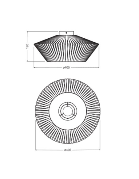LAMPA NATYNKOWA DECOR STRIPES CEILING 1XE27 BG 