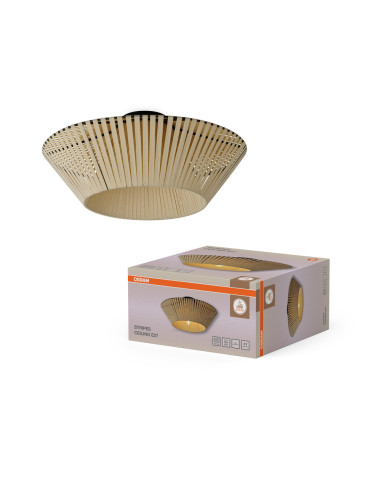 LAMPA NATYNKOWA DECOR STRIPES CEILING 1XE27 BG 