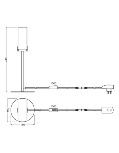 LAMPA STOŁOWA/BIURKOWA DECOR CIRCLE TABLE 8.3W CLICKCCT 