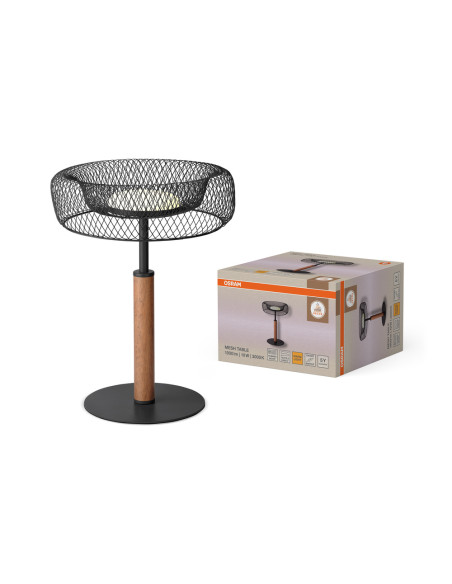 LAMPA STOŁOWA/BIURKOWA DECOR MESH TABLE 9W 830 BK 