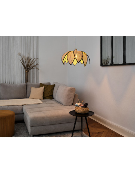 LAMPA WISZĄCA DECOR RATTAN LOTUS PENDANT 480 E27 