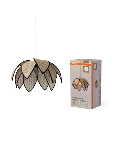 LAMPA WISZĄCA DECOR RATTAN LOTUS PENDANT 480 E27 