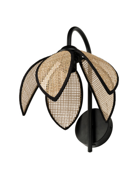 KINKIET DECOR RATTAN LOTUS WALL E27 