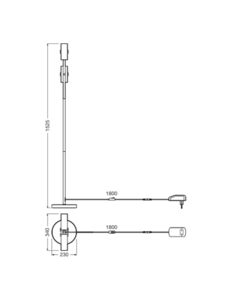 LAMPA PODŁOGOWA DECOR CIRCLE FLOOR 16.3W CLICKCCT 
