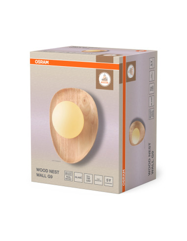 KINKIET DECOR WOOD NEST WALL 1XG9 