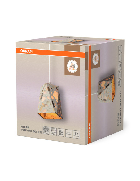 LAMPA WISZĄCA DECOR GLEAM PENDANT BOX E27 