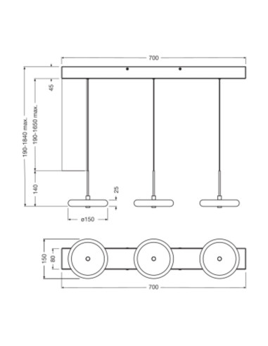 LAMPA WISZĄCA DECOR YOYO 3XPENDANT LN 18W 830 BG 