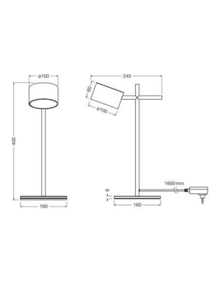 LAMPA STOŁOWA/BIURKOWA DECOR KYOTO TABLE 8W 930 DIM 