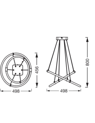 LAMPA WISZĄCA DECOR CELESTIO PEND 18W 830 CLICKD 