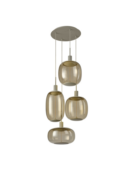 LAMPA WISZĄCA DECOR NEEDLE PEND PL 4XE27 BG 