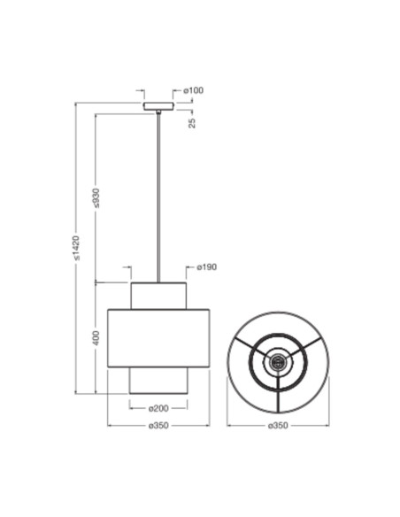 LAMPA WISZĄCA DECOR WRAP CYLINDER PENDANT E27 